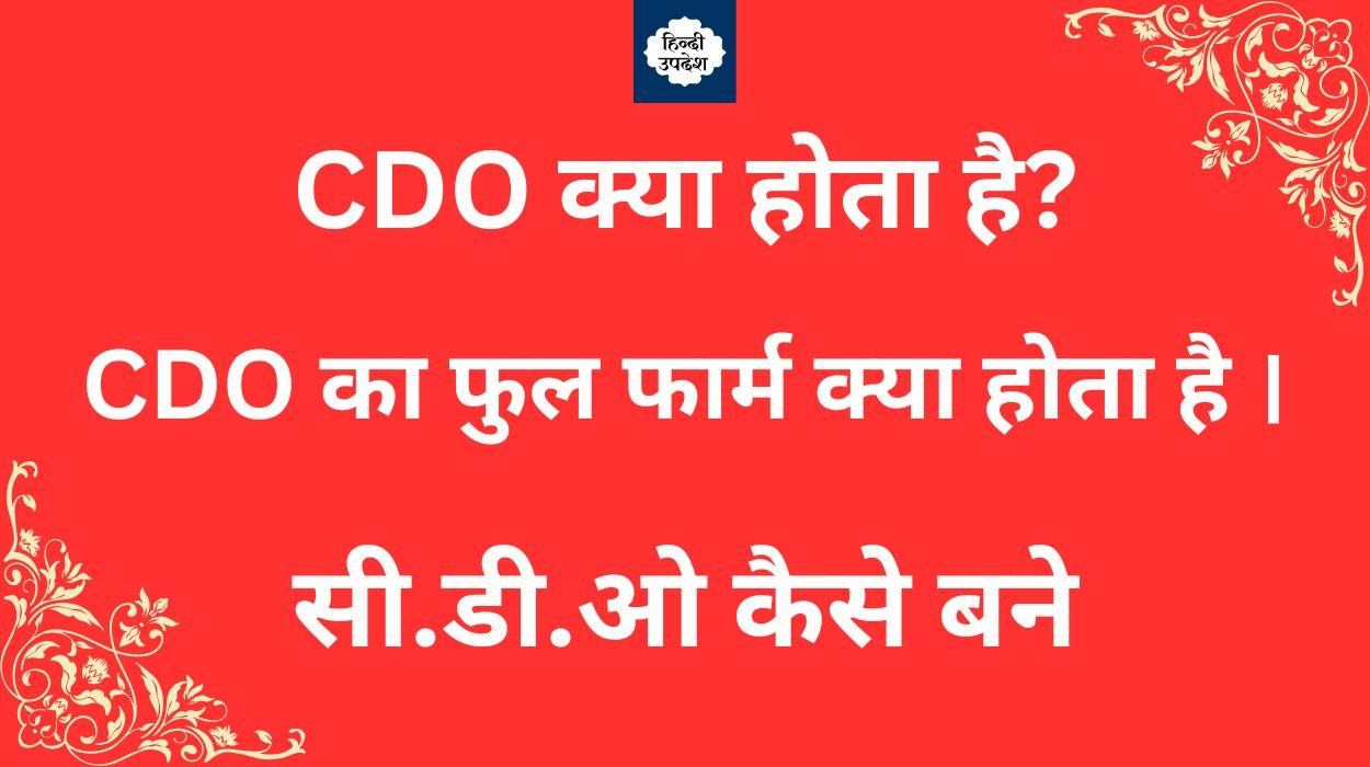 CDO क्या होता है? Chief Development Officer कैसे बने।