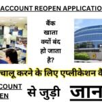 Bank Account Reopen Application in Hindi